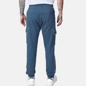 Pantalon décontracté pour homme, délavé, pour le sport et le fitness, pantalon de survêtement, pantalon de jogging, OEM - Product Image 3