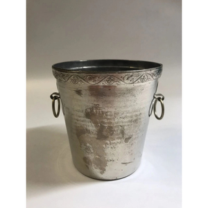 Large Decorative Metal <b>Ice</b> Bucket For Champagne Wine Beer Cooling Strong Handle Premium Finish Admirable Look Storage Bucket - Product Image 5