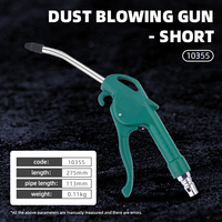 Pistolet de soufflage de poussière en acier à outil pneumatique haute pression avec outil de nettoyage de l'air de pompe à air avec fonction de soufflage d'air étendue