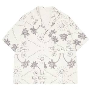 Camisa Tropical para Hombre, Estampado de Palmeras, Manga Corta, Transpirable, Ligera, Ropa Casual de Playa para Verano - Product Image 1