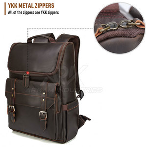 Sac à dos en cuir classique, vente flash, sac à dos en cuir spacieux, bretelles réglables, sac à usage quotidien - Product Image 4
