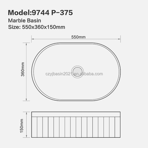 Évier de vasque en céramique de style hôtel de luxe Cuvette de bain imprimée par transfert d'eau personnalisable Lavabo en céramique de salle de bain OEM - Product Image 6