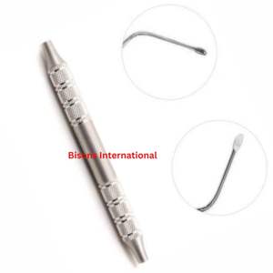 Cureta dental manual de doble punta BISONS, instrumento quirúrgico de acero inoxidable - Product Image 3