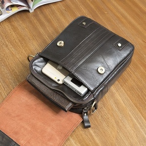 Sac messager en cuir pour femme, design multi-compartiments, étanche, sangle réglable, service OEM, usage quotidien - Product Image 6