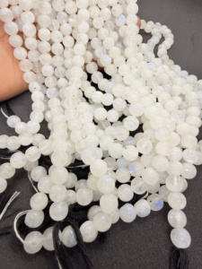 Cuentas de Piedra Lunar Arcoíris Natural en Forma Redonda, Hilo de 16 Pulgadas, Fabricante, Proveedor, Venta al por Mayor para la Fabricación de Joyería - Product Image 1