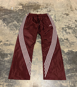 White Stripe Canvas Track Pants Men Lightweight Breathable Eco-Friendly Quick Dry Loose Fit <b>Drawstring</b> Closure Casual <b>Trousers</b> - Product Image 5