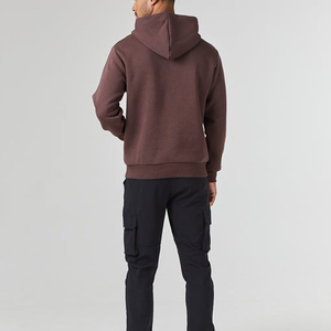Sweat-shirt à capuche pour homme, couleur unie, en coton French Terry, coupe classique, décontracté, pour l'automne, avec poche, manches longues, pull ample - Product Image 5