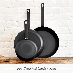 Carbon Steel <b>Induction</b> Safe Skillet Heavy Duty Fast Heating Frying <b>Pan</b> for Everyday Cooking - Product Image 5