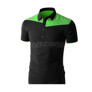 Camiseta Polo Personalizada para Hombre, Dos Tonos, Poliéster, Corte Ajustado, con Cuello Camisero, Fabricación OEM, Venta al Por Mayor - Product Image 2