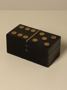 Jeu de dominos double six en résine fait main, écologique et moderne, avec boîte décorative pour divertissement et cadeaux FASHION CRAFT INDIA - Product Image 6