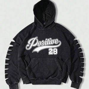 เสื้อฮู้ดดี้โอเวอร์ไซส์สำหรับผู้ชาย เสื้อผ้าออกกำลังกาย สตรีทแวร์ เสื้อผ้าลำลอง เนื้อผ้าหนา เสื้อฮู้ดดี้แบบสวมหัว พรีเมียม ใส่สบายในฤดูหนาว - Product Image 1