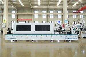 เครื่องจักรงานไม้แบบอัตโนมัติเต็มรูปแบบสำหรับติดขอบแผ่นไม้ พร้อมระบบกัดแต่งขอบล่วงหน้า 45 องศา สำหรับตู้ ไม้อัด แผ่นไม้เทียม และเฟอร์นิเจอร์ - Product Image 2