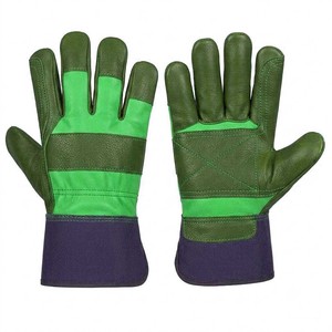 ถุงมือหนัง STALWART IMPEX สีฟ้าอ่อน-น้ำตาล  แบบเต็มผิวสัมผัส กันลื่น ทนต่อการเสียดสี  ข้อมือตรง  ถุงมือเพื่อความปลอดภัย - Product Image 5