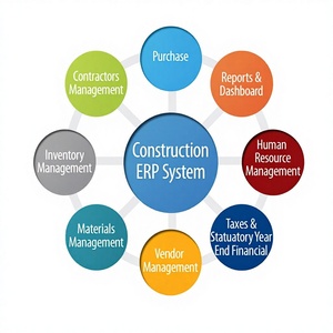 Logiciel ERP de gestion des entrepreneurs et sous-entrepreneurs basé sur l'IA pour la gestion intelligente des projets de construction - Product Image 4