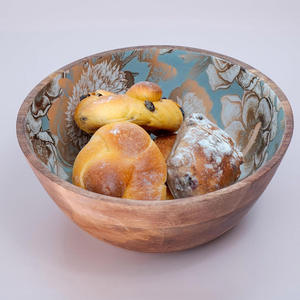ชามไม้แฮนด์เมดงานฝีมือจากไม้ดีไซน์หรูหราสำหรับเสิร์ฟอาหาร - Product Image 2
