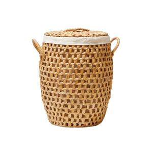 Cesta de jacinto de agua de tejido suelto, hecha a mano, para almacenamiento, venta al por mayor, ecológica, fabricada en Vietnam - Product Image 2