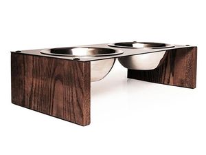 Juego de tazones de madera de la mejor calidad para perros pequeños, medianos y grandes, con posición elevada para la alimentación. - Product Image 1