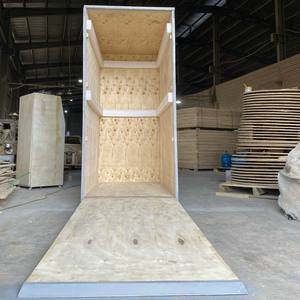 Caisses en bois massif pliables et empilables durables en gros, rampes de chargement, stockage multifonctionnel, expédition - Product Image 5