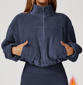 Veste coupe-vent et chaude à col montant avec cordon de serrage autrichien pour femme, idéale pour la course à pied, le sport et le yoga - Product Image 5