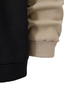 Sweat-shirt à manches longues en polaire pour homme de haute qualité, décontracté, à blocs de couleur, imprimé numérique, écologique, multicolore - Product Image 3