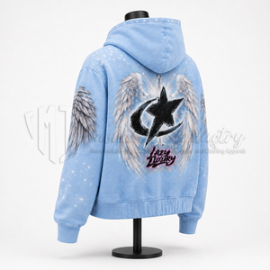 Fabricante de sudaderas con capucha y cremallera personalizadas para hombre, sudadera extragrande estilo streetwear con estampado completo. - Product Image 4