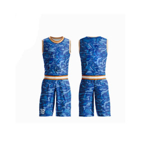 Camiseta de baloncesto transpirable de secado rápido con impresión por sublimación personalizada de alta calidad, conjuntos de uniformes de talla grande incluidos - Product Image 1