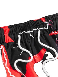 Shorts de bain par sublimation à séchage rapide, imprimés, avec cordon de serrage à la taille, pour l'été, vente en gros, OEM - Product Image 3