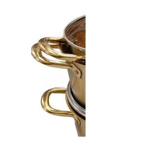 Olla de Cocina de Latón Puro con Acabado Martillado y Cobre, Olla para Cocinar con Tapa, Juego de Utensilios de Cocina de Cobre con Tapa - Product Image 5