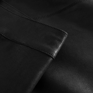 New Design High Waist <b>Split</b> Genuine Sheepskin Leather Breathable Winter Streetwear Ankle-Length <b>Skirts</b> for Women Top Selling - Product Image 6