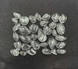 Natural Crystal Quartz Mix Shape Cabochon Loose Gemstone Lot 12-20 MM Crystal Quartz Gemstone For Handmade Jewelry Making - Product Image 2