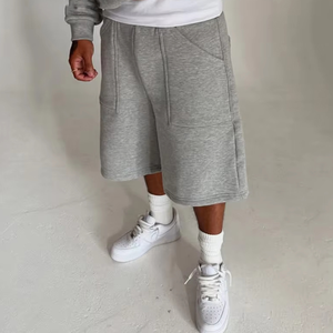 2026 Latest Custom Color Solid Casual Men Summer Canvas <b>Shorts</b> Made Pakistan Plus Size Windproof High Waist Drawstring Closure - Product Image 3