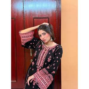 Conjunto de Top y Pantalón de Fiesta de Diseñador, Talla XL, con Dupatta, Estilo Elegante - Product Image 6