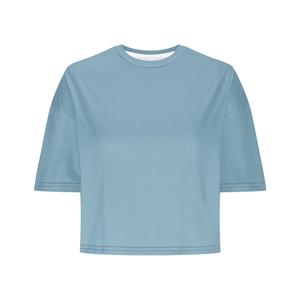T-shirts courts amples pour femmes grandes tailles, légers, à manches courtes, pour l'entraînement, couleur unie, tendance, vêtements d'été - Product Image 5