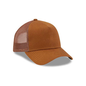 Casquettes de haute qualité personnalisées unisexes à 5 panneaux en coton et polyester, style trucker, avec logo brodé pour un usage décontracté en extérieur - Product Image 2