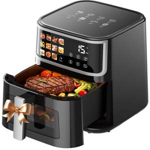 Freidora de Aire Eléctrica Clásica de Doble Cesta, Precio de Fábrica, 3.1-4.0L, Sin Aceite, Acero Inoxidable, Control Digital, Cocción Rápida, Ajustable - Product Image 1