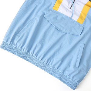 Nouvelle arrivée, veste coupe-vent bleue personnalisée avec logo de l'Université du Sud, broderie, vêtements de fraternité, vente en gros, fabrication directe en usine - Product Image 6