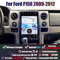 Autoradio GPS Android 13 14,4'' pour Ford F150 F250 Raptor 2009-2012, lecteur multimédia DVD, vidéo automobile