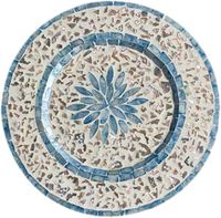 Assiette de présentation écologique en nacre, faite à la main, mosaïque MOP solide, plateau décoratif, vente en gros, coquillage irisé, personnalisable