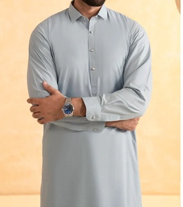 Vêtements islamiques traditionnels pour homme 100% coton, fabriqués au Pakistan, Shalwar Kameez respirant, vente en gros, robe musulmane Salwar Kameez - Product Image 3