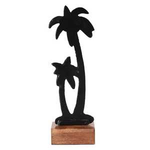 Jaffs Exports - Escultura de Palmera Hecha a Mano en Aluminio, Figura Decorativa Moderna y Ecológica para Mesa de Salón, Decoración Costera - Product Image 2