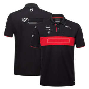 Polo personnalisé pour homme de haute qualité, respirant, séchage rapide, manches courtes, effet délavé, pour cyclisme, course automobile et moto - Product Image 2