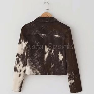 Chaqueta de Cuero para Mujer con Cierre, Elegante, Compra al por Mayor, Chaquetas de Cuero PU OEM, Chaqueta de Cuero de Invierno de Alta Calidad, Gran Venta - Product Image 4
