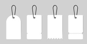 Custom Luxury Embossed Logo Thick Paper Hang Tags with UV Printing Eco-Friendly for <b>Clothing</b> Bags & Shoes - Product Image 5
