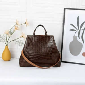 กระเป๋าโท้ทหนังสั่งทำพิเศษขนาดใหญ่ พร้อมโลโก้ กระเป๋าใส่ของ กระเป๋าช้อปปิ้ง กระเป๋าช้อปปิ้งสำหรับผู้หญิง มีจำหน่าย - Product Image 5