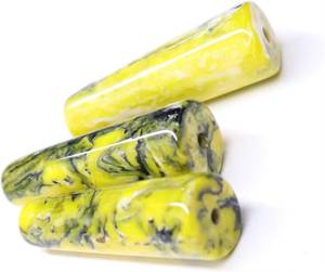 Handmade <b>Resin</b> Beads Blue Green Swirl Cylinder Shape Art <b>Craft</b> Jewelry Making Supplies - Product Image 6