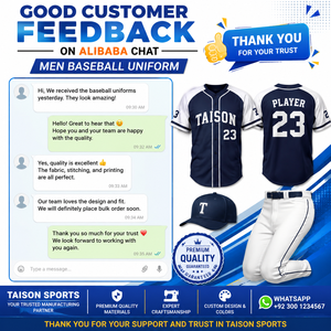 ชุดยูนิฟอร์มเบสบอลแบบยูนิเซ็กซ์ พรีเมียม ผ้าโพลีเอสเตอร์ 200 GSM เสื้อทีม กางเกง  โลโก้สั่งทำ  ขอบสีทองด้านหน้า  ชุดกีฬาไซส์ใหญ่พิเศษ - Product Image 6