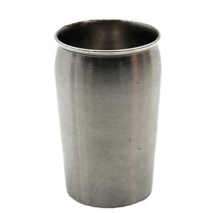 Gobelet rond en acier poli mat de qualité supérieure en vrac en gros pour la maison et l'hôtel verre fait à la main personnalisé - Product Image 1