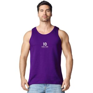 เสื้อกล้ามผู้ชายสีม่วง พรีเมียม ผ้าฝ้าย ระบายอากาศ น้ำหนักเบา เหมาะสำหรับออกกำลังกาย ฟิตเนส วิ่ง - Product Image 2