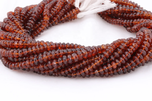 ลูกปัดพลอยโกเมน Hessonite เหลี่ยมเพชรพลอย4-5มม. 13นิ้วอัญมณีธรรมชาติสำหรับทำเครื่องประดับขายส่งลูกปัด - Product Image 4