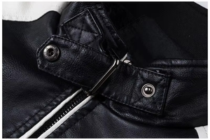 Veste en cuir vintage décontractée personnalisée pour homme, tenue pour la saison froide, veste de motard tendance par MIANBRO ENTERPRISES - Product Image 5